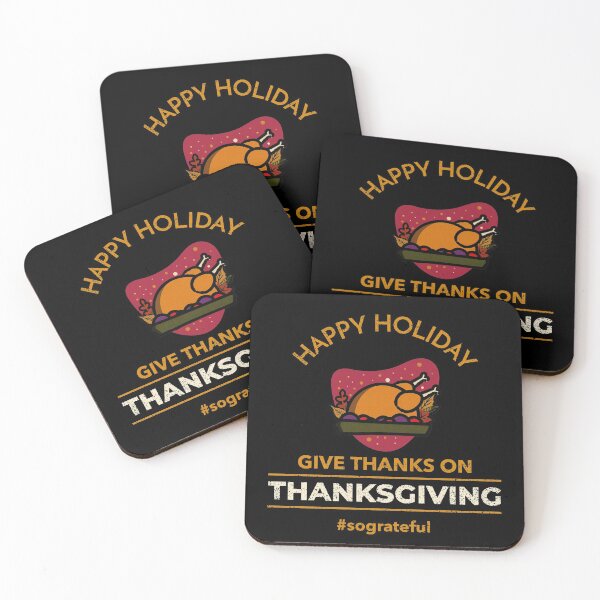 Item preview, Happy Holiday Give Thanks Thanksgiving  Grateful designed and sold by RGVDesigns.