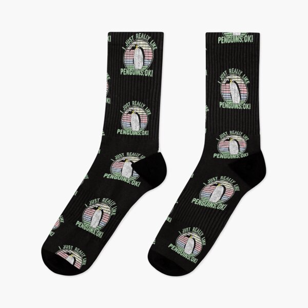 Item preview, I Just Really Like Penguins, OK! Retro Vintage Penguin designed and sold by Dan66.