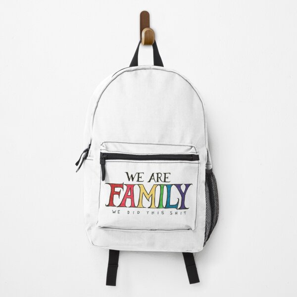 Item preview, We Are Family - We Did This Shit - Rainbow Flag designed and sold by The White Bat.