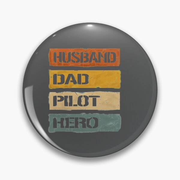 Item preview, Husband, father, pilot, hero - gift for pilots designed and sold by FouDeeziner.