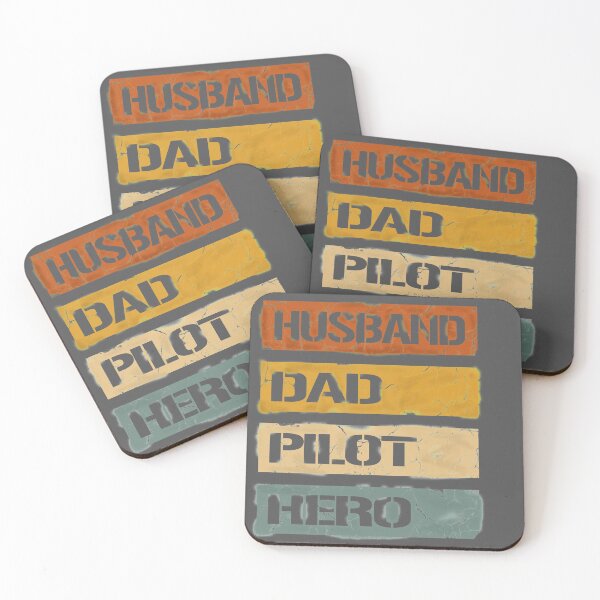Item preview, Husband, father, pilot, hero - gift for pilots designed and sold by FouDeeziner.