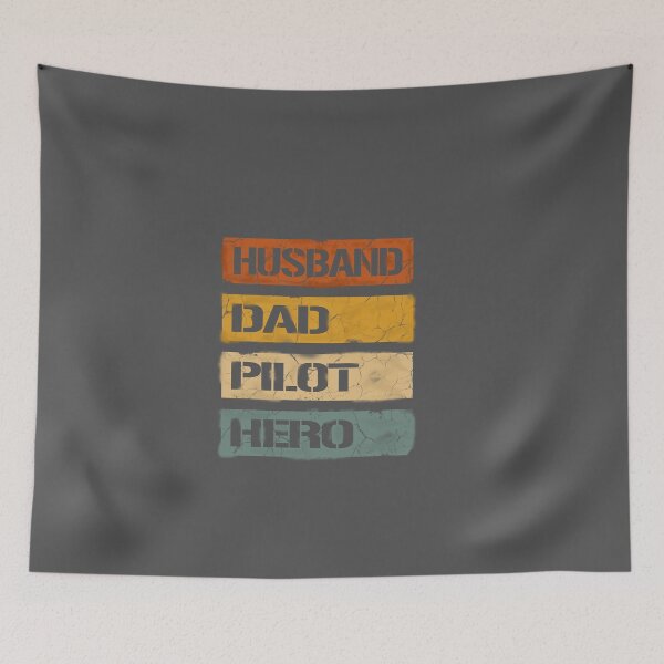 Item preview, Husband, father, pilot, hero - gift for pilots designed and sold by FouDeeziner.