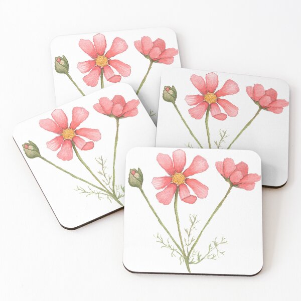 Item preview, Pink Spring Watercolor Flowers designed and sold by dodidoodles.