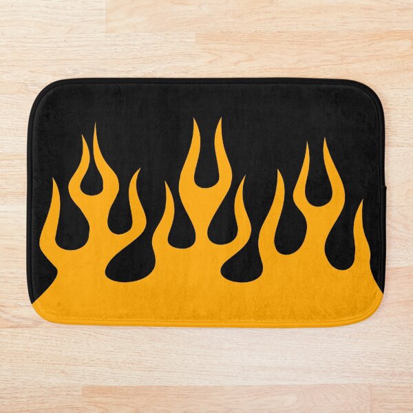 Item preview, Orange Flames on Black Background designed and sold by Troy Krieger.