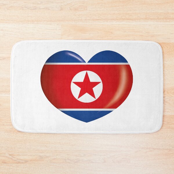 Item preview, Icon representing heart button flag of North Korea. Ideal for catalogs of institutional materials and geography designed and sold by LucianoCosmo.