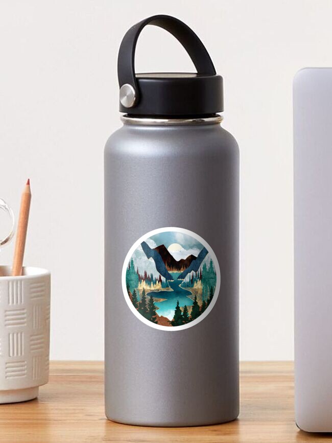 Imagen 1 de 3, Pegatina con la obra Vista del río, diseñada y vendida por spacefrogdesign.