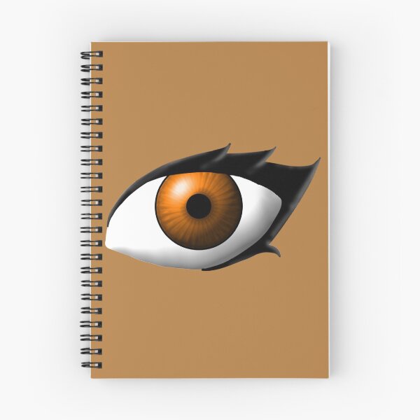 Item preview, Dark Orange/Warm Brown Anime Style Eye (Medium Skin Tone) designed and sold by RayRayViolet.