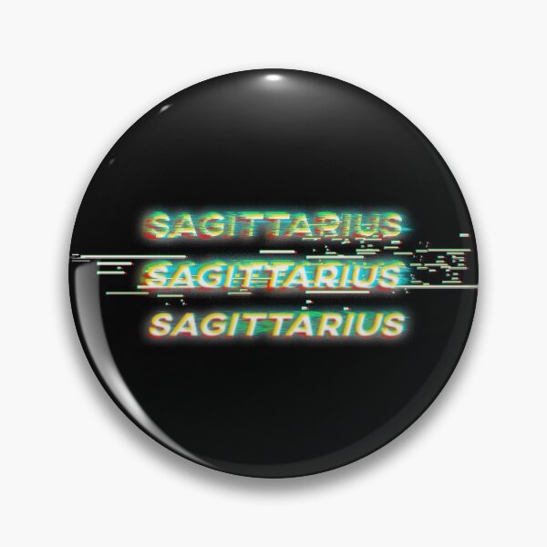 Item preview, Futuristic Sagittarius Glitch Effect Zodiac Sign Text designed and sold by Cefani Musk.