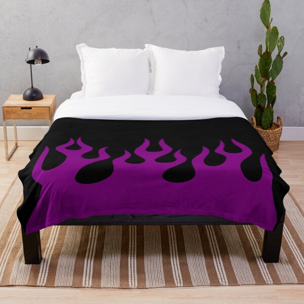 Item preview, Purple Flames on Black Background designed and sold by Troy Krieger.