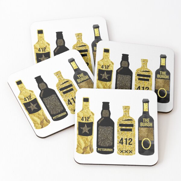 Item preview, pittsburgh 412 alc bottles designed and sold by Julia Santos.