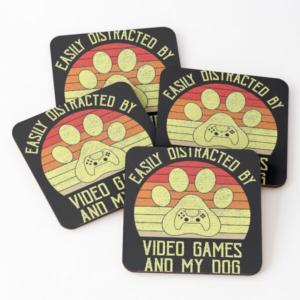 Item preview, "Easily Distracted By Video Games And My Dog" . . . I love to play exciting video games. And my dog likes to play also.  designed and sold by JoelsCorner.