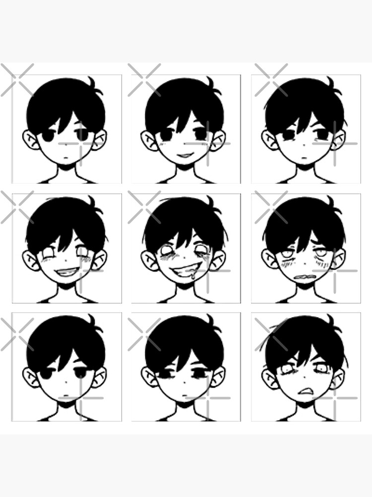 OMORI Emotions Set 1 Vinyl Stickers 