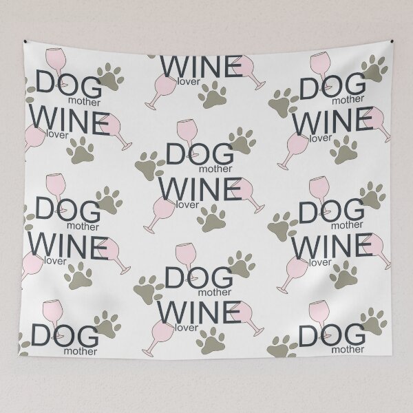 Item preview, Dog Mother Wine Lover x white designed and sold by ViewerEqualsPhoton.