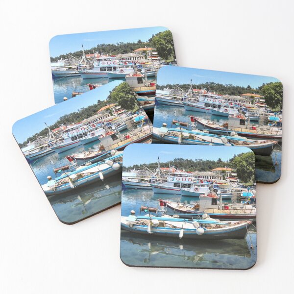 Item preview, BOATS IN THASSOS HARBOUR.1. designed and sold by ronsaunders47.