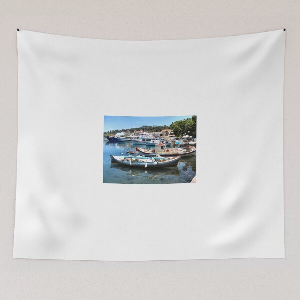 Item preview, BOATS IN THASSOS HARBOUR.1. designed and sold by ronsaunders47.