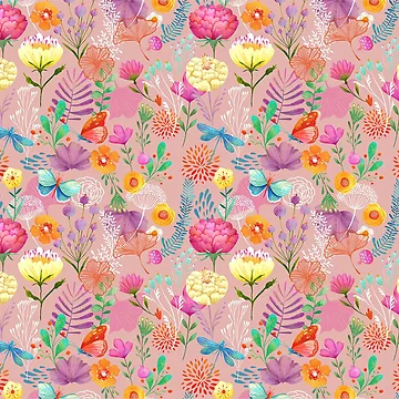 Artwork thumbnail, Flower Pattern by PrintedDesign