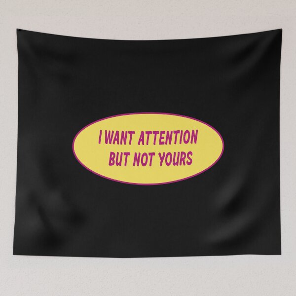 Item preview, vending machine sticker "i want attention, but not yours" designed and sold by stickersbyro ☆.