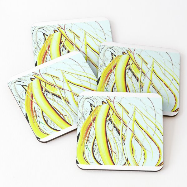 Item preview, Nature, YELLOW, Ribbons, flame, smoke,decor designed and sold by ScottFreeArt.