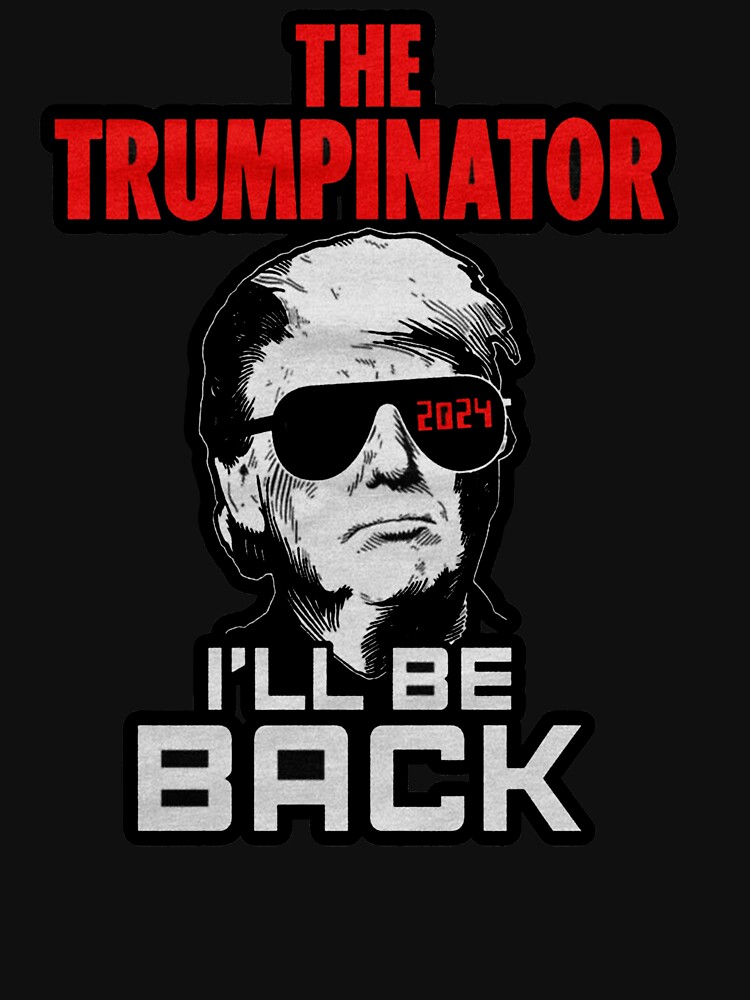 "TRUMP FOR PRESIDENT 2024 FUNNY STICKER AND SHIRT " Lightweight
