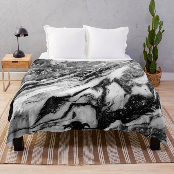 Item preview, Black and White Marble Print designed and sold by Elsen Expressions.
