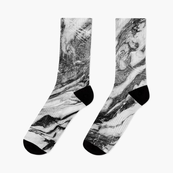 Item preview, Black and White Marble Print designed and sold by Elsen Expressions.