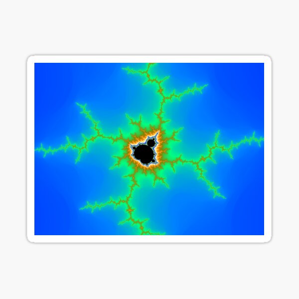 Mini Mandel Wide 2 Mandelbrot Fractal Sticker