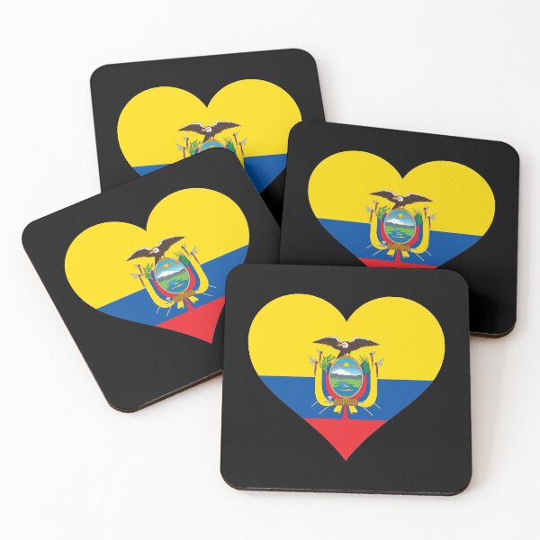 Item preview, Ecuador Ecuadorian flag flag heart designed and sold by GeogDesigns.