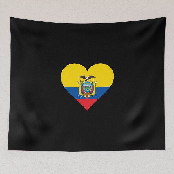 Item preview, Ecuador Ecuadorian flag flag heart designed and sold by GeogDesigns.