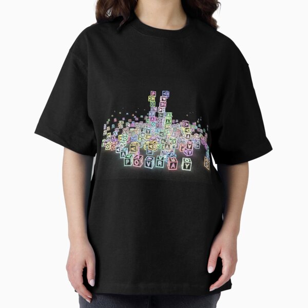 Stacker At Night POV Ray Tracing Oversized T-Shirt