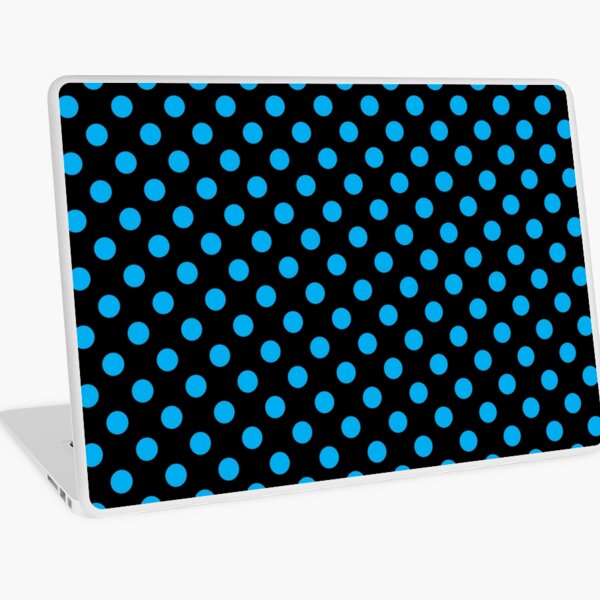 Item preview, Blue Polka Dots on Black Background designed and sold by Bumblefuzzies.