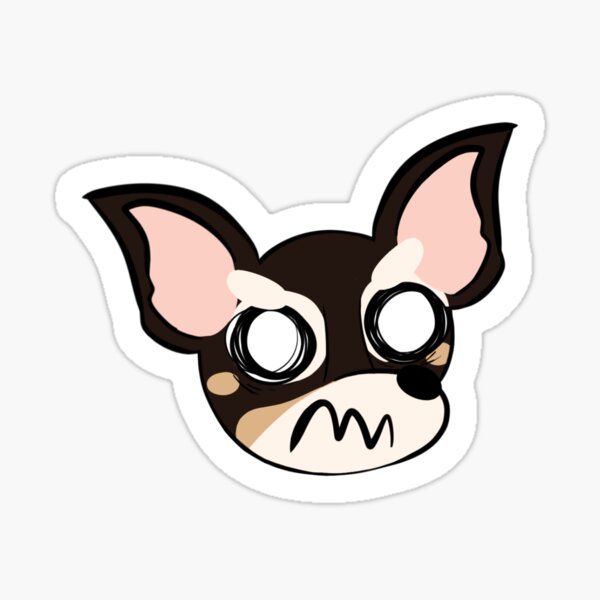 El Paso Chihuahuas Cute Chihuahua Angry Sticker by Artistshot