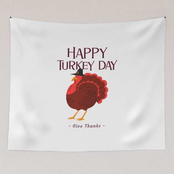 Item preview, Happy Turkey Day Give Thanks Thanksgiving Grateful designed and sold by RGVDesigns.