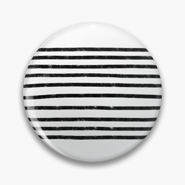 Item preview, Minimalist Hand Drawn Stripes Pattern (black/white) designed and sold by Design Minds Boutique.