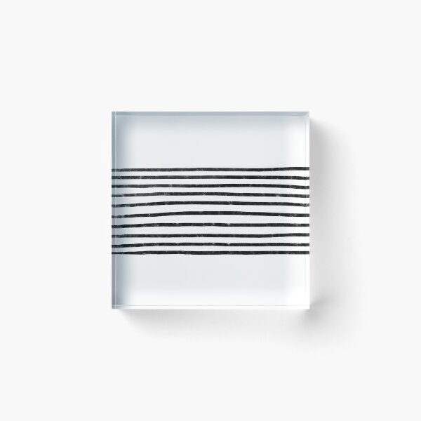 Item preview, Minimalist Hand Drawn Stripes Pattern (black/white) designed and sold by Design Minds Boutique.