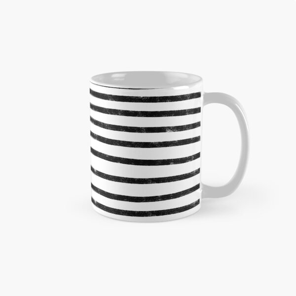 Item preview, Minimalist Hand Drawn Stripes Pattern (black/white) designed and sold by Design Minds Boutique.