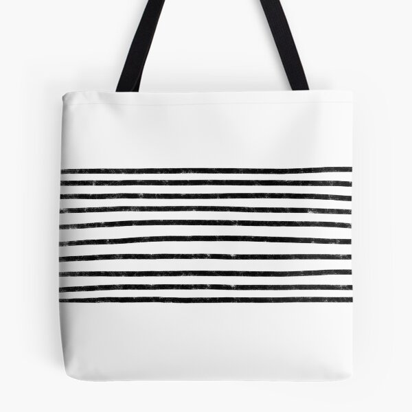 Item preview, Minimalist Hand Drawn Stripes Pattern (black/white) designed and sold by Design Minds Boutique.