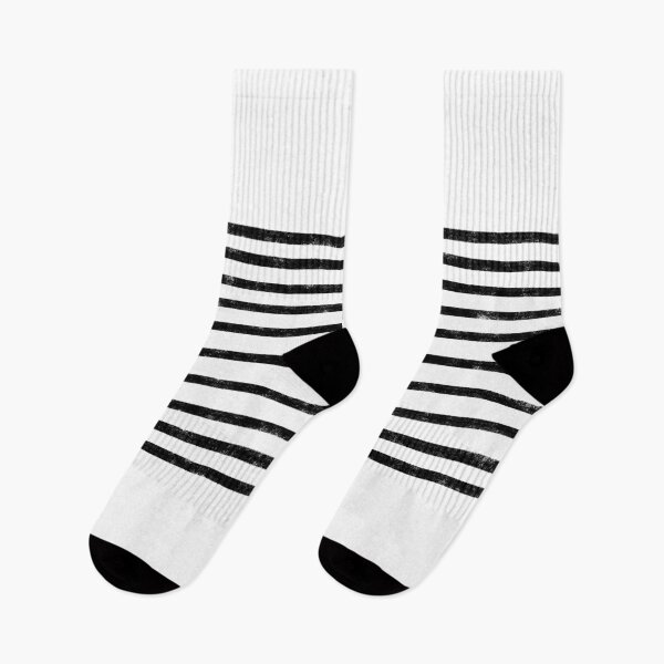 Item preview, Minimalist Hand Drawn Stripes Pattern (black/white) designed and sold by Design Minds Boutique.