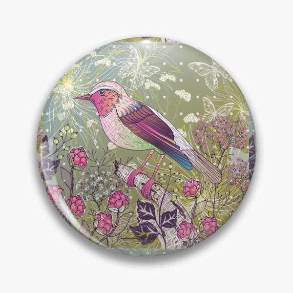 Item preview, Bird with flowers and berries design  designed and sold by faithnight5.