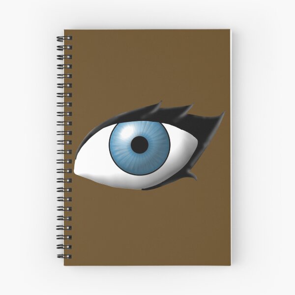 Item preview, Light Blue Anime Style Eye (Dark Skin Tone) designed and sold by RayRayViolet.