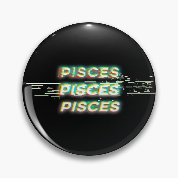 Item preview, Futuristic Pisces Glitch Effect Zodiac Sign Text designed and sold by Cefani Musk.