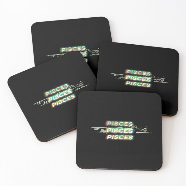 Item preview, Futuristic Pisces Glitch Effect Zodiac Sign Text designed and sold by Cefani Musk.