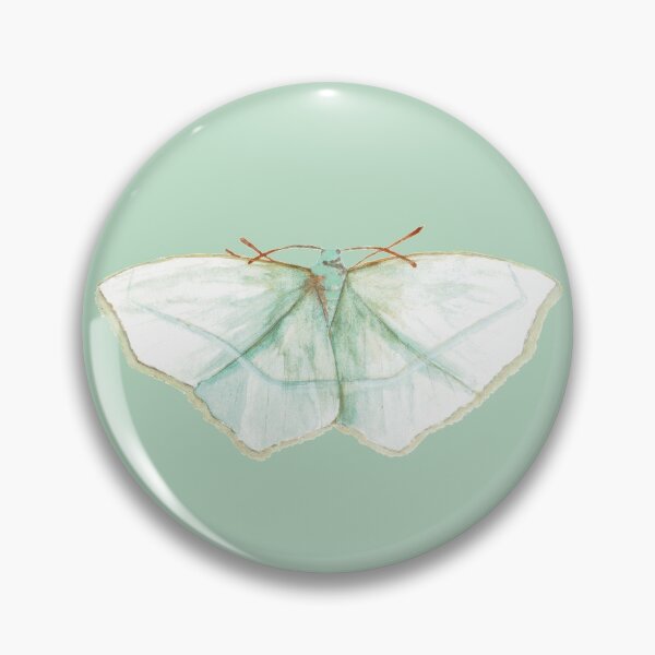 Item preview, Soft Green Geometer Moth Watercolor Painting designed and sold by Danica Templeton.