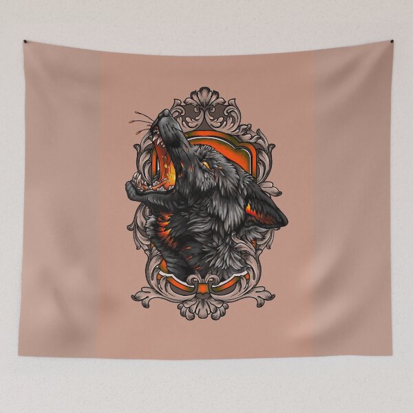 Item preview, Fire Wolforange designed and sold by Lilia-SEILLAN.