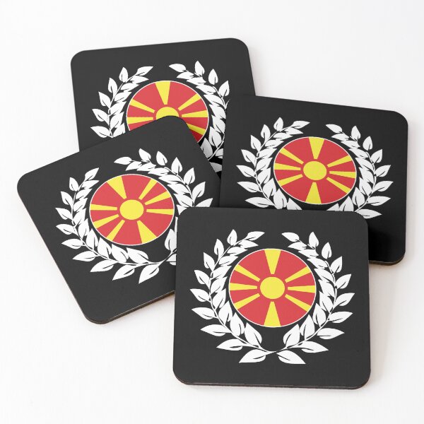 Item preview, North Macedonia Macedonian flag flag designed and sold by GeogDesigns.