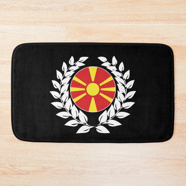 Item preview, North Macedonia Macedonian flag flag designed and sold by GeogDesigns.