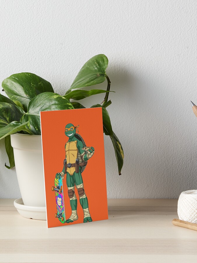 Custom Teenage Mutant Ninja Turtles Michelangelo Skateboard Classic T-shirt  By Cm-arts - Artistshot