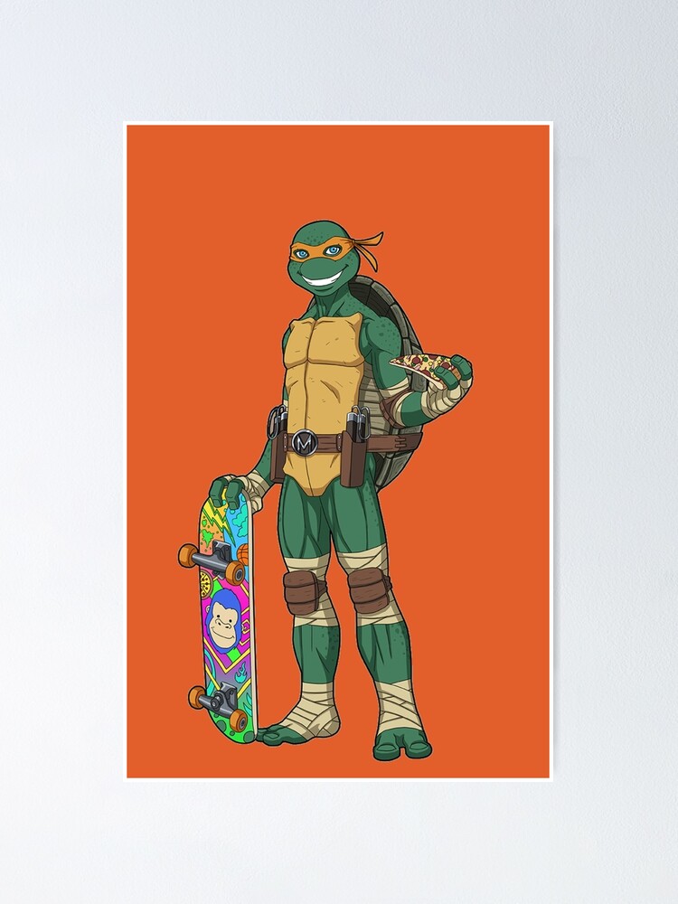 Michelangelo Ninja Turtles Kids T-Shirt by HeavensD00r