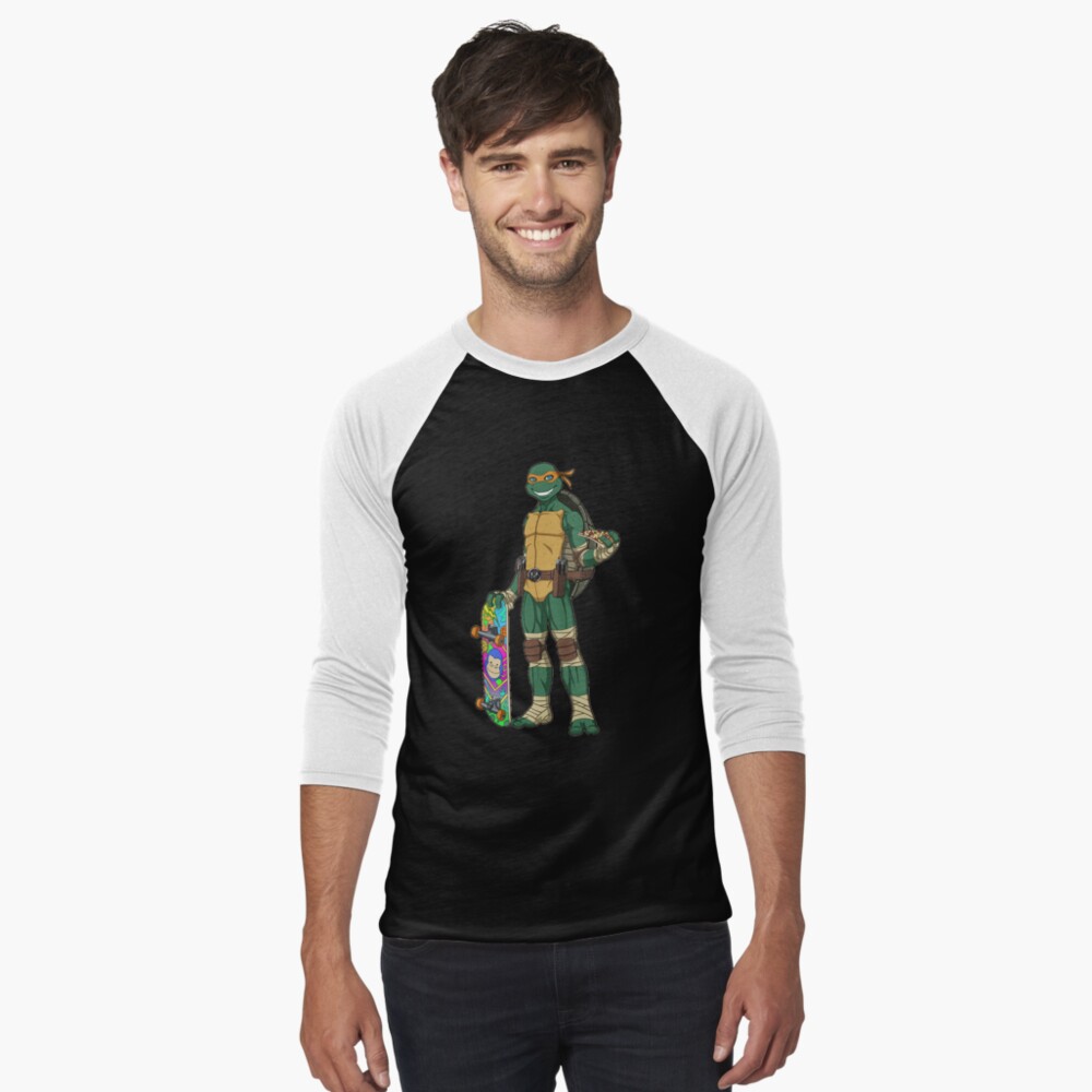 Custom Teenage Mutant Ninja Turtles Michelangelo Skateboard Classic T-shirt  By Cm-arts - Artistshot