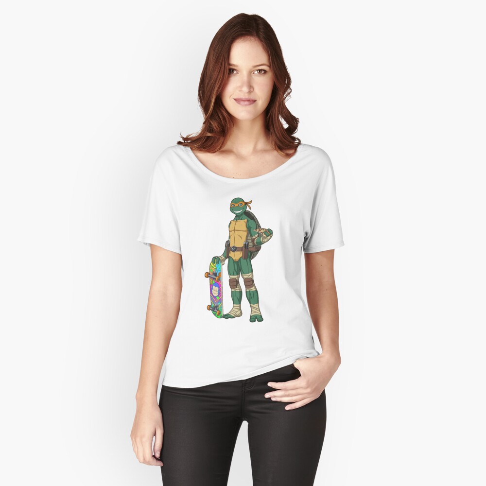 Custom Teenage Mutant Ninja Turtles Michelangelo Skateboard Classic T-shirt  By Cm-arts - Artistshot