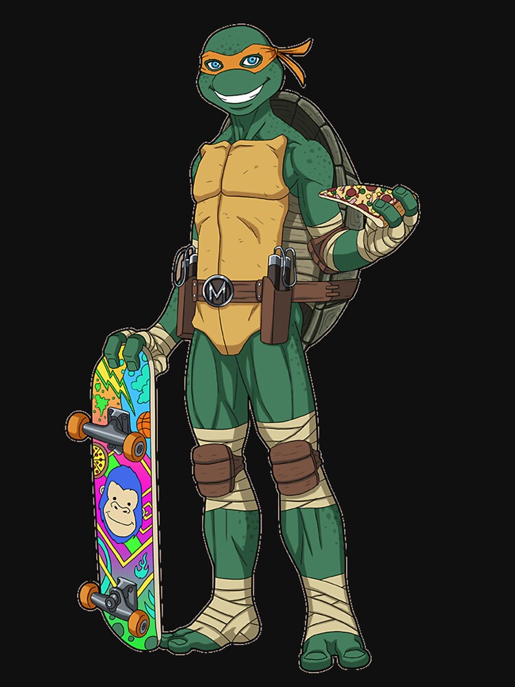 Michelangelo Ninja Turtles Kids T-Shirt by HeavensD00r